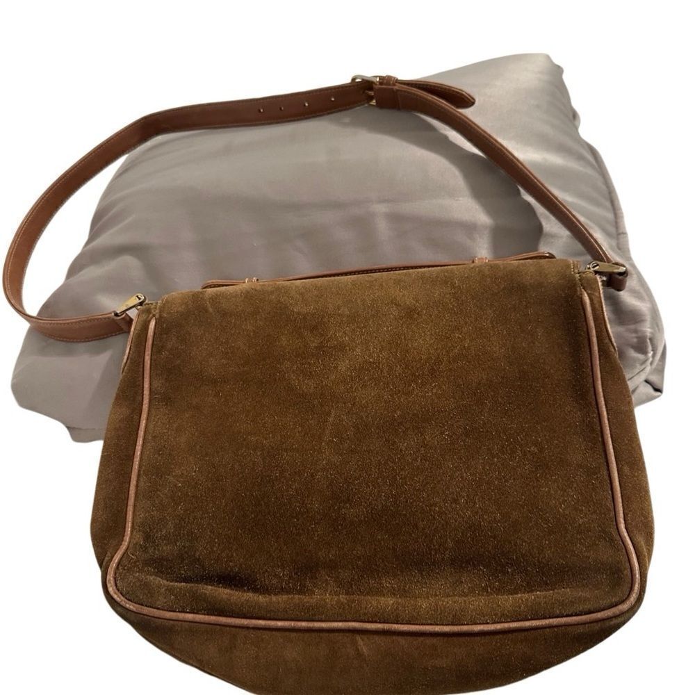 Gucci vintage suede shoulder bag - Picture 4 of 10
